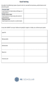Goal Setting Worksheet