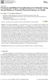 Practical and Ethical Considerations for Schools Using Social Media to Promote Physical Literacy in Youth
