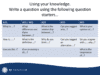 GCSE Pupil Progress Questions