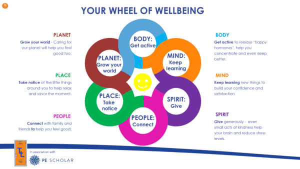 Complete Wellbeing Curriculum for KS2 - Lesson Example - Wheel of Wellbeing