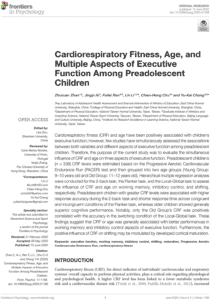 Cardiorespiratory Fitness, Age, and Multiple Aspects of Executive Function Among Preadolescent Children
