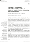 Effects of a Participatory School-Based Intervention on Students' Health-Related Knowledge and Understanding