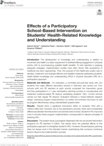 Effects of a Participatory School-Based Intervention on Students' Health-Related Knowledge and Understanding