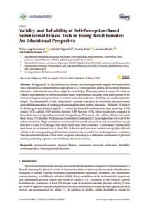 Validity and Reliability of Self-Perception-Based Submaximal Fitness Tests in Young Adult Females: An Educational Perspective
