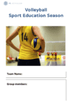 Volleyball Sport Education Season Booklet