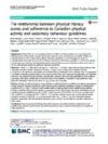 The relationship between physical literacy scores and adherence to Canadian physical activity and sedentary behaviour guidelines