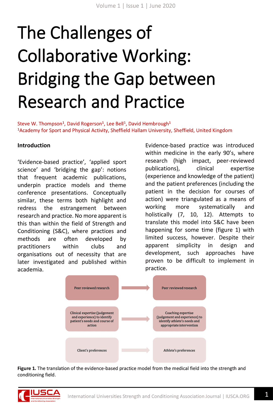 The Challenges of Collaborative Working: Bridging the Gap between Research and Practice