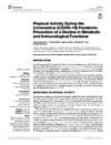 Physical Activity During the Coronavirus (COVID-19) Pandemic: Prevention of a Decline in Metabolic and Immunological Functions