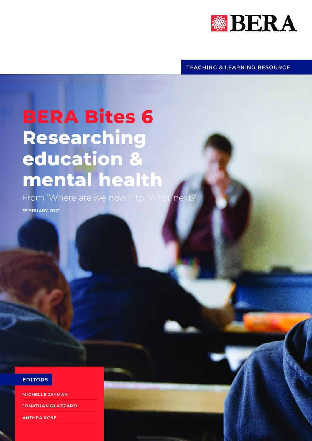 Researching education & mental health: From ‘Where are we now?’ to ‘What next?’