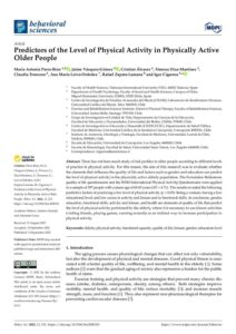 Predictors of the Level of Physical Activity in Physically Active Older People