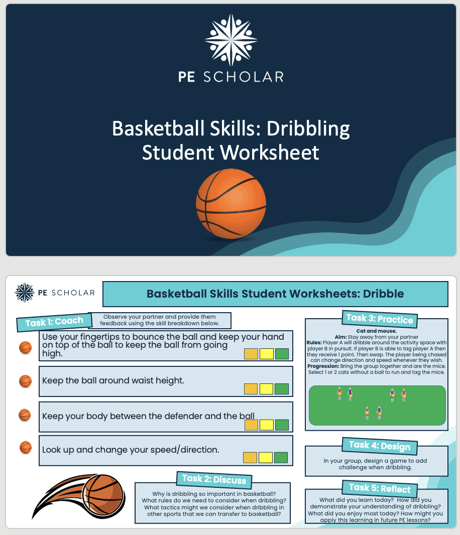 Basketball Skills: Student Worksheets