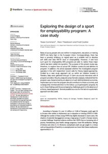 Exploring the design of a sport for employability program: A case study