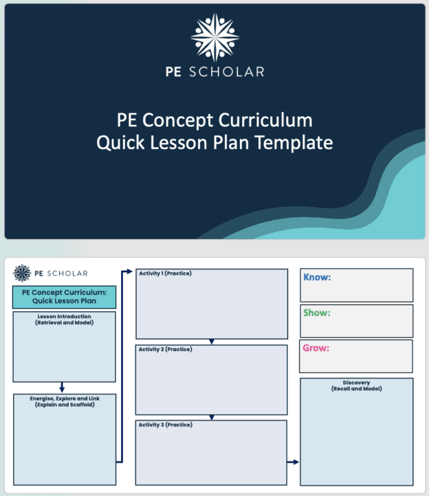 PE Concept Curriculum Lesson Plan