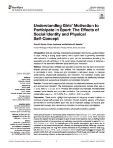 Understanding Girls' Motivation to Participate in Sport: The Effects of Social Identity and Physical Self-Concept