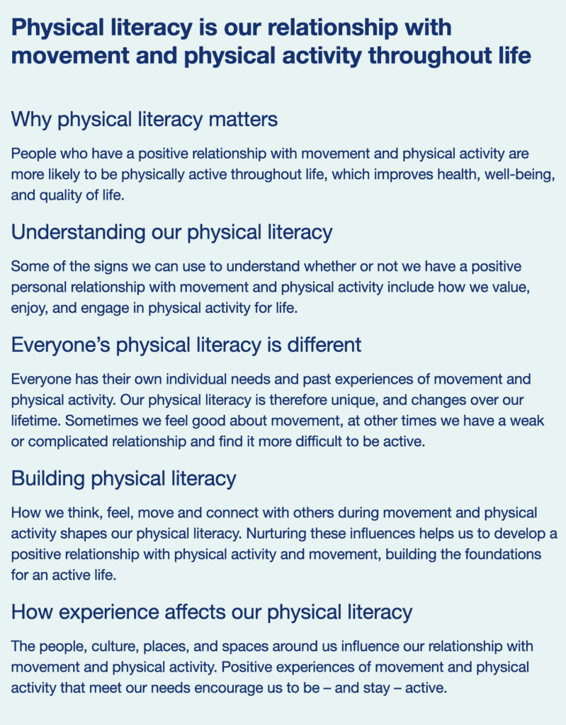 Physical Literacy Consensus