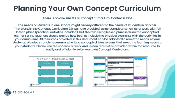 Primary PE Concept Curriculum - Featured - Planning Your Own PE Concept Curriculum
