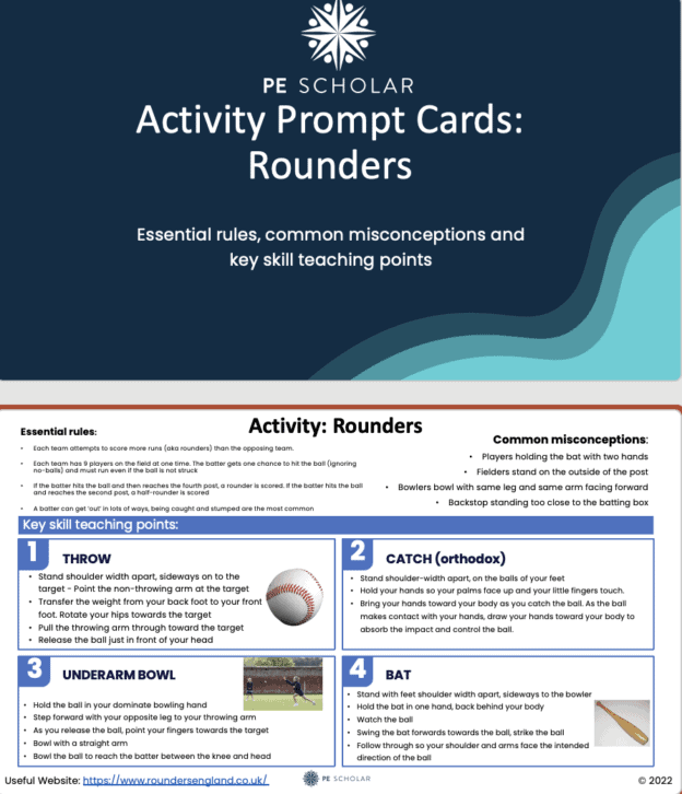 Rounders Activity Card