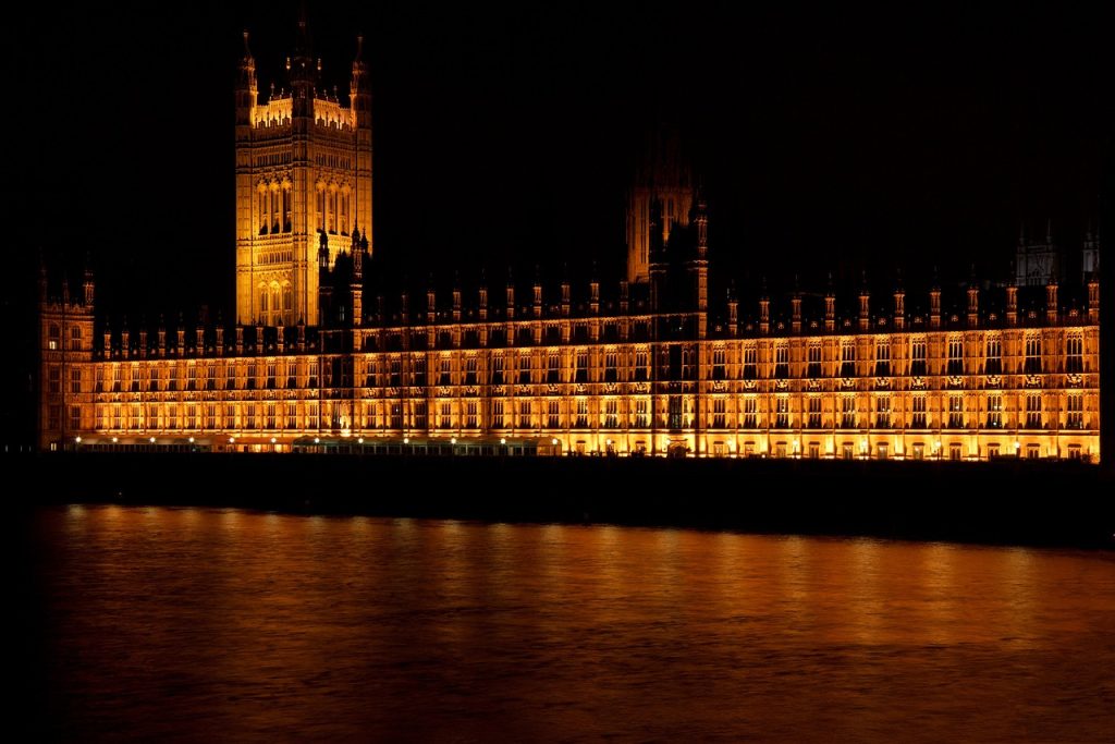 Westminster palace UK parliament