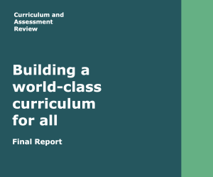 Curriculum Assessment Review