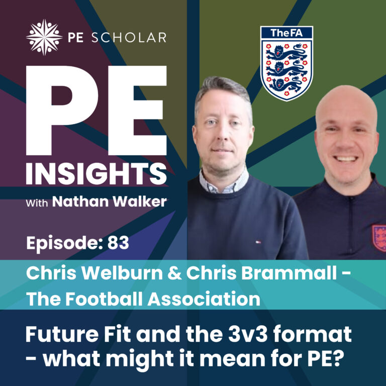 Episode 83 – Chris Welburn & Chris Brammall (The Football Association) – Future Fit and the 3v3 format – what might it mean for PE?