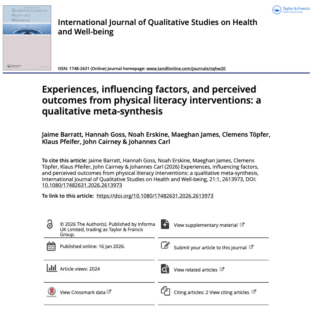 Experiences, influencing factors, and perceived outcomes from physical literacy interventions